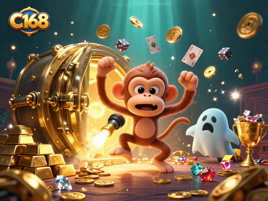 C168 offers gamblers thrilling experiences in a haunted casino filled with golden treasures.