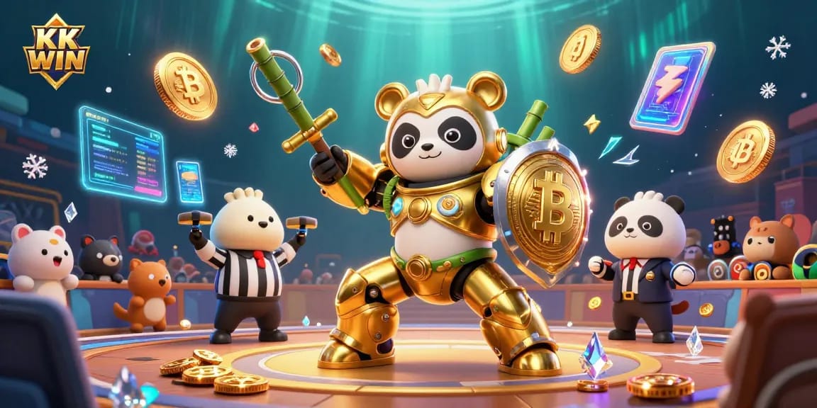 Experience thrilling gameplay at KK WIN with our vibrant 3D casino-themed illustration showcasing dynamic gaming elements.