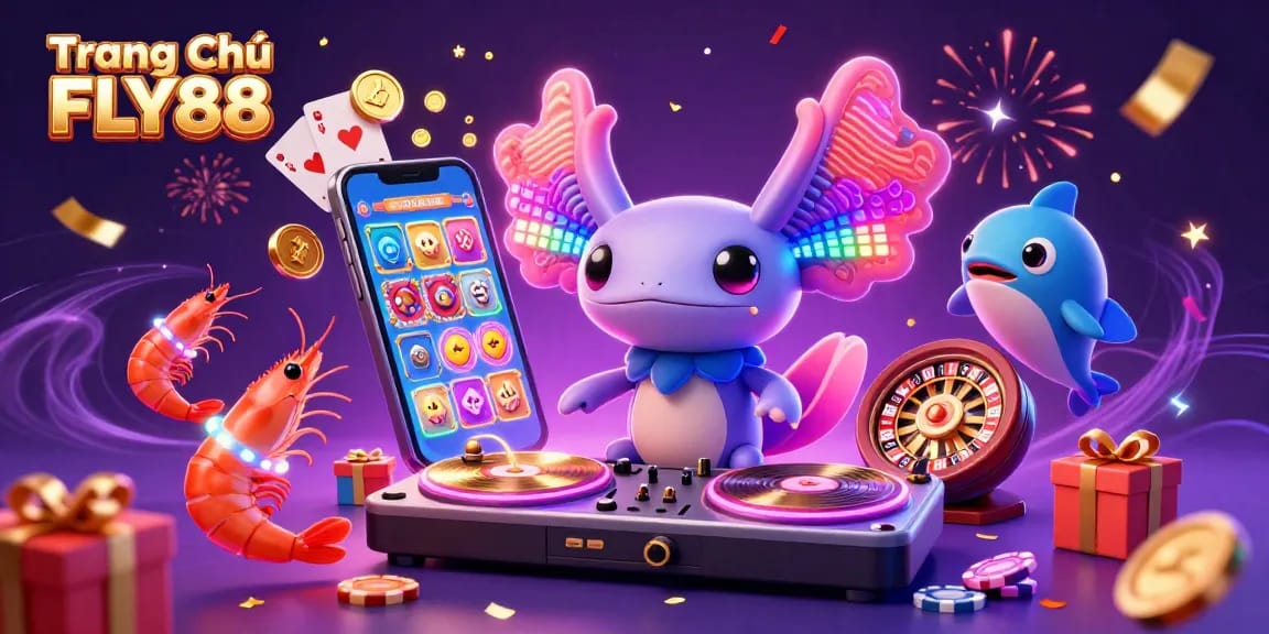 Experience the vibrant gaming world on Trang Chủ FLY88 with dynamic characters and game elements.