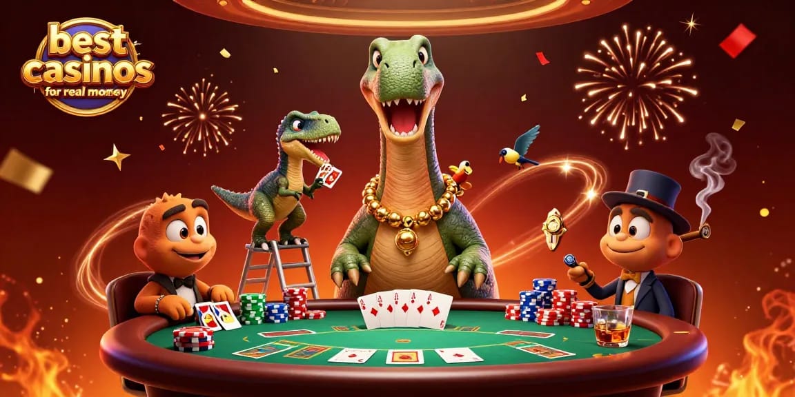 Win big at the best online casinos for real money with fun characters and exciting gaming elements.