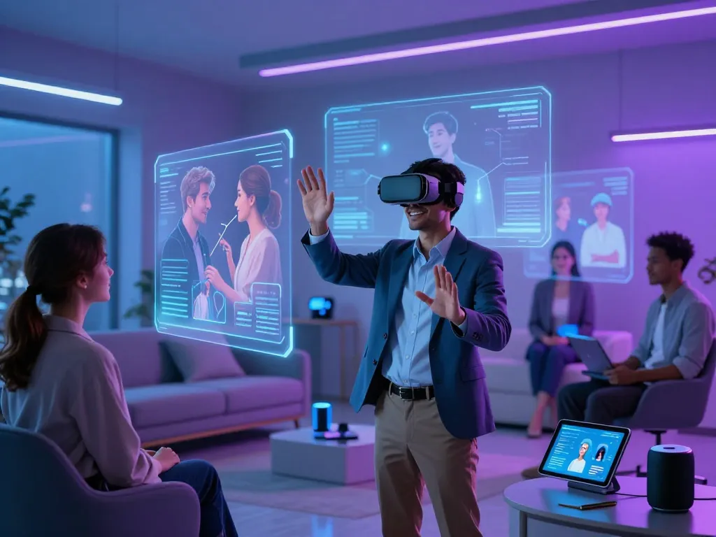 AI sex interactive experience showcasing virtual relationships and emotional connections.