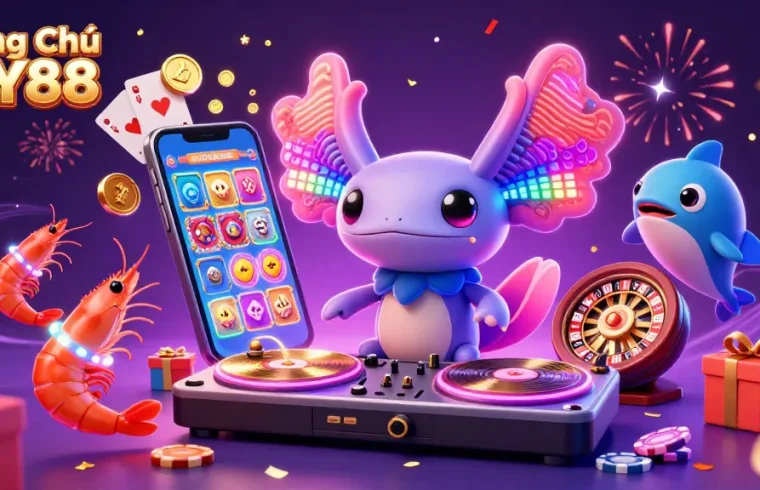 Experience the vibrant gaming world on Trang Chủ FLY88 with dynamic characters and game elements.